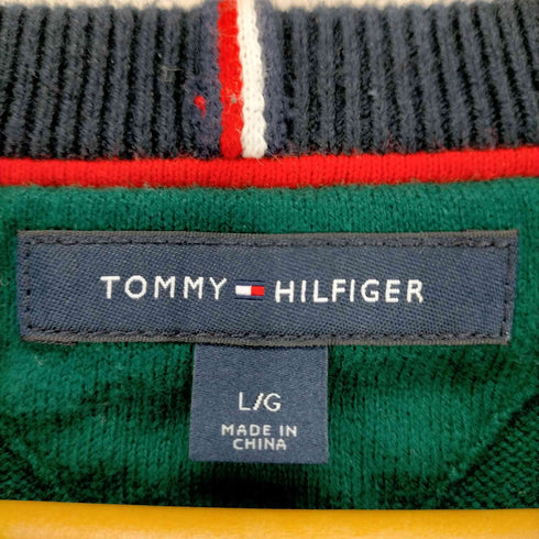 トミーヒルフィガー TOMMY HILFIGER ロゴワッペンデザインクルーネックニット メンズ JPN:L
