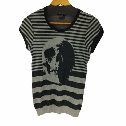 ヒステリックグラマー HYSTERIC GLAMOUR ドクロデザインボーダーニット レディース FREE