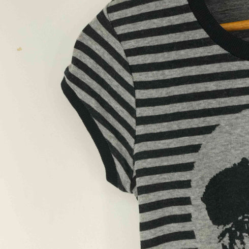 ヒステリックグラマー HYSTERIC GLAMOUR ドクロデザインボーダーニット レディース FREE