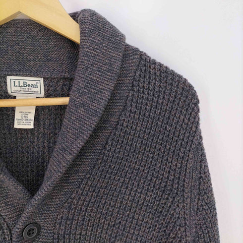 エルエルビーン L.L.Bean オーガニックコットン ワッフル ショールカラー カーディガン メンズ S
