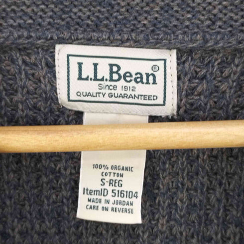 エルエルビーン L.L.Bean オーガニックコットン ワッフル ショールカラー カーディガン メンズ S