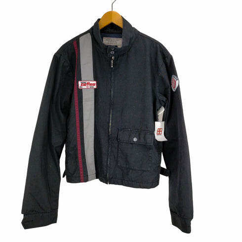 ゲス GUESS ワッペンデザインスタンドカラーレーシングジャケット メンズ JPN:M