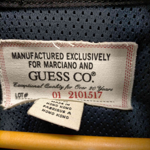 ゲス GUESS ワッペンデザインスタンドカラーレーシングジャケット メンズ JPN:M