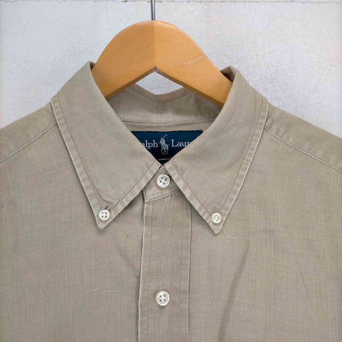 ラルフローレン RALPH LAUREN CLASSIC FIT シルクリネンシャツ メンズ JPN:L