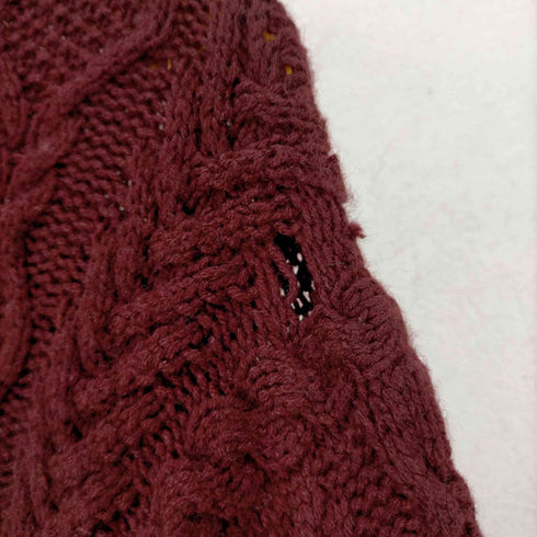 ポロバイラルフローレン Polo by RALPH LAUREN HAND KNIT CASHMERE ピュアカシミヤケーブルニット メンズ import:L