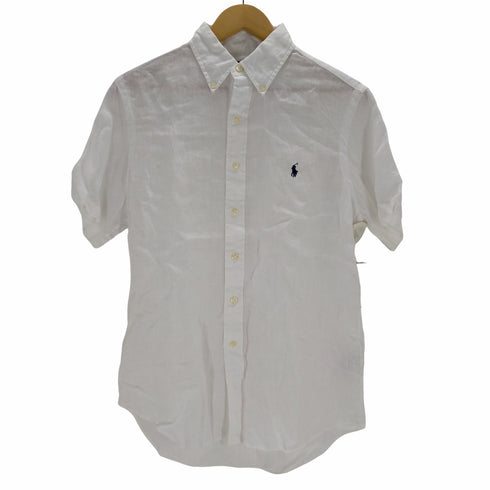 ラルフローレン RALPH LAUREN CLASSIC FIT ポニー刺繍ボタンダウンリネン半袖シャツ メンズ JPN:S