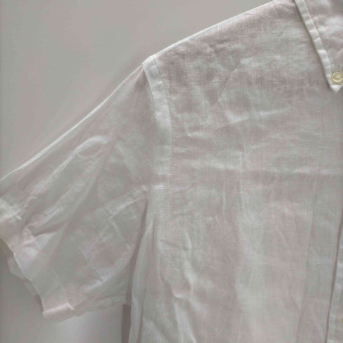 ラルフローレン RALPH LAUREN CLASSIC FIT ポニー刺繍ボタンダウンリネン半袖シャツ メンズ JPN:S