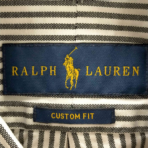 ラルフローレン RALPH LAUREN CUSTOM FIT ポニー刺繍ボタンダウン ストライプ シャツ メンズ JPN:S