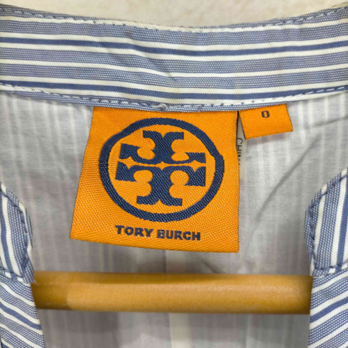 トリーバーチ TORY BURCH ストライプノースリーブワンピース レディース JPN:0