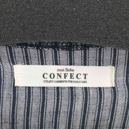 ネストローブ コンフェクト nest Robe CONFECT リネンストライププルオーバーシャツ メンズ JPN:4
