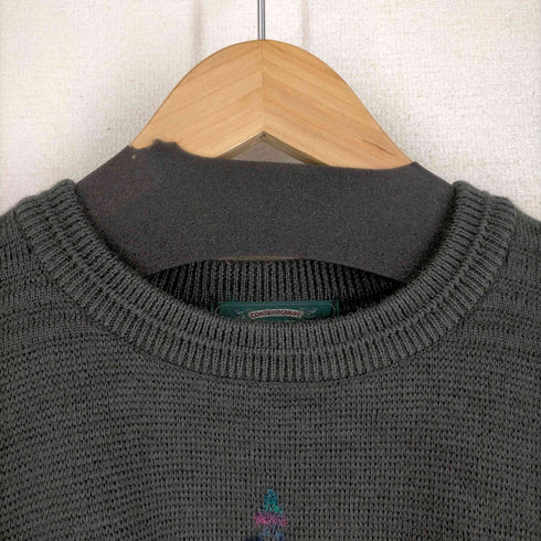 ROSEN BERG 刺しゅうクルーネックニット メンズ