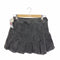 ザラ ZARA Pleated Denim Mini Skirt Blac レディース M