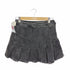 ザラ ZARA Pleated Denim Mini Skirt Blac レディース M