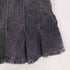 ザラ ZARA Pleated Denim Mini Skirt Blac レディース M