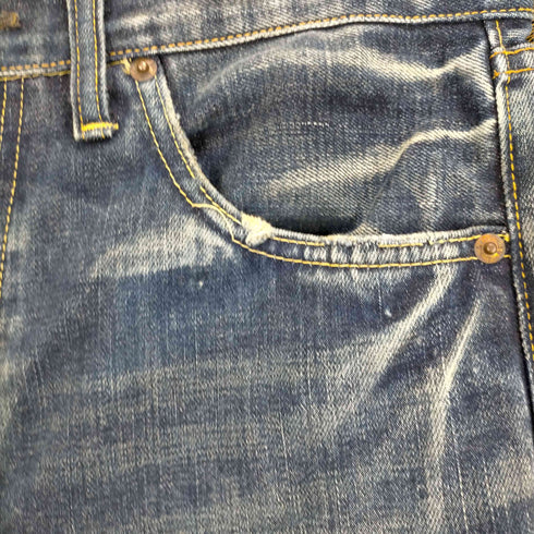 リーバイス Levis 66501 ダメージ加工デニムパンツ メンズ W34