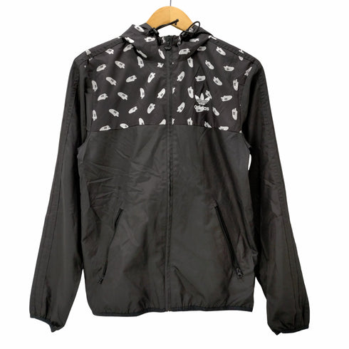 アディダス adidas 総柄フーデッドジップアップブルゾン レディース JPN:XS