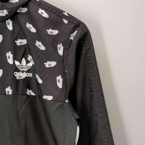 アディダス adidas 総柄フーデッドジップアップブルゾン レディース JPN:XS