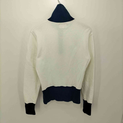 attractions HALF ZIP MOTORCYCLE SWEAT WALDES製扇形ジッパー メンズ US:38