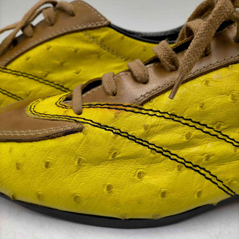 ボッテガヴェネタ BOTTEGA VENETA イタリア製 Ostrich Leather Driving Shoes オーストリッチ ドライビングシューズ メンズ EUR:42
