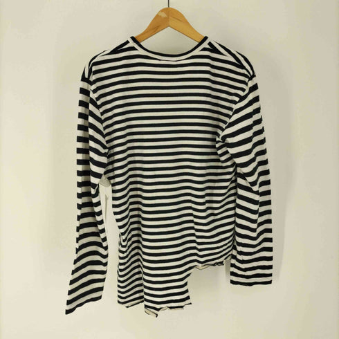 コムデギャルソンオムプリュス COMME des GARCONS HOMME PLUS AD2015 16SS 変形 カッティング ボーダー カットソー メンズ JPN:M