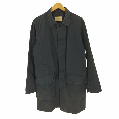 ズッカトラバイユ ZUCCa TRAVAIL 00S フランス製 ウォッシュド コットン ステンカラーコート メンズ JPN:0