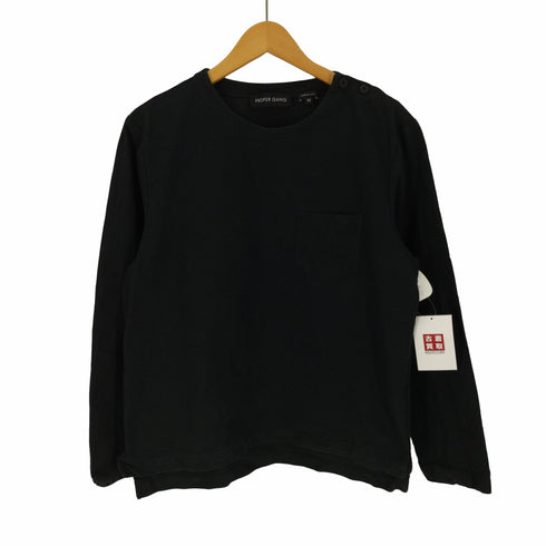 プロパーギャング PROPER GANG 15SS USA製 SNAP VENT TOP コットン L/S ポケット プルオーバー メンズ import:M