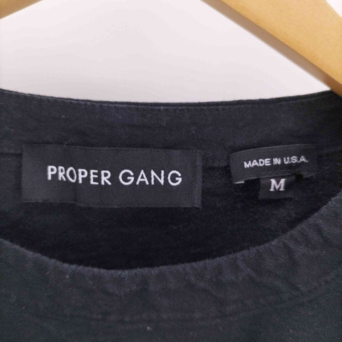 プロパーギャング PROPER GANG 15SS USA製 SNAP VENT TOP コットン L/S ポケット プルオーバー メンズ import:M