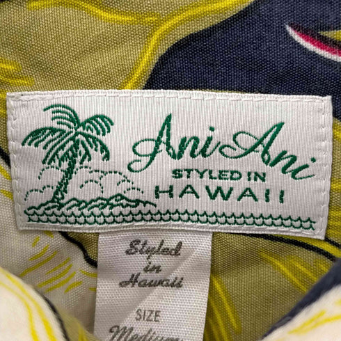 Ani Ani 開襟アロハシャツ メンズ import:M