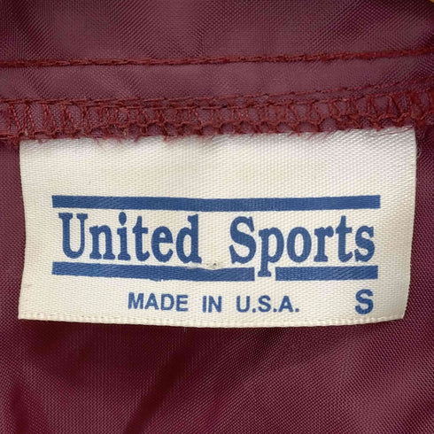 ユナイテッドスポーツ UNITED SPORTS ワンポイント刺繍 USA製 コーチジャケット メンズ import:S
