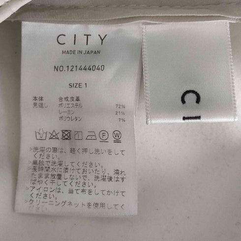 シティー CITY エコレザースリットスカート レディース JPN:1