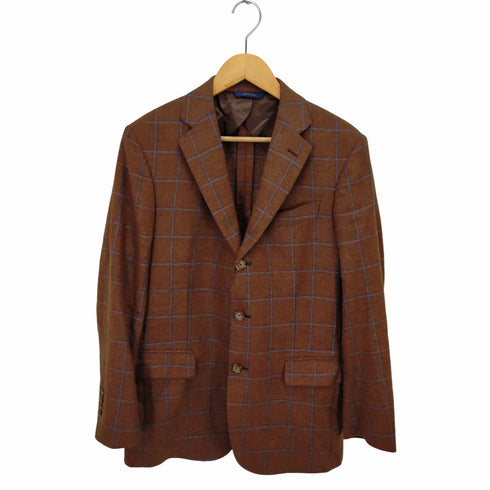 ブルックスブラザーズ BROOKS BROTHERS 1818SERIES イタリア製 ウール混 シングル 2Bテーラードジャケット メンズ UK:36