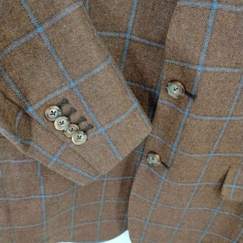 ブルックスブラザーズ BROOKS BROTHERS 1818SERIES イタリア製 ウール混 シングル 2Bテーラードジャケット メンズ UK:36