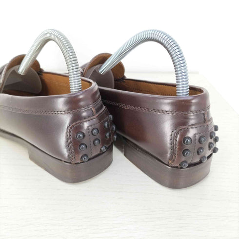 トッズ TODS グレイン型押し レザー デッキシューズ レディース 35 1/2