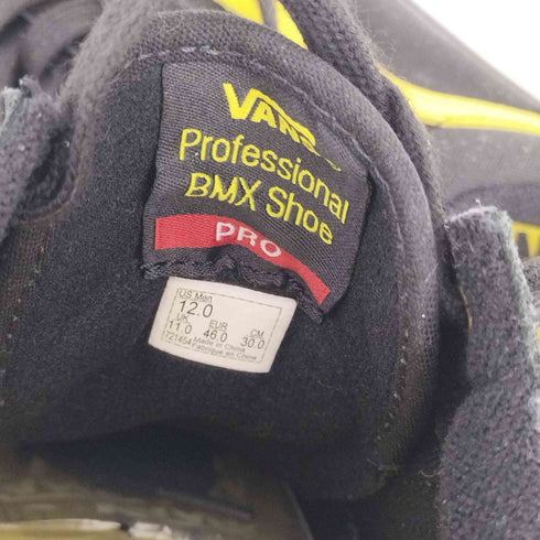 バンズ VANS オールドスクール OLD SKOOL PRO BMX (LARRY EDGAR) BLACK/YELLOW メンズ JPN:30