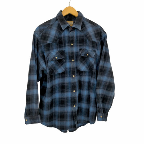 SCHMIDT WORKWEAR 90S フランネル オンブレチェックシャツ メンズ import:L