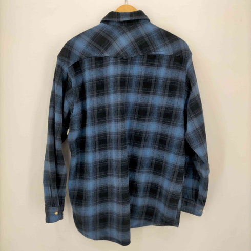 SCHMIDT WORKWEAR 90S フランネル オンブレチェックシャツ メンズ import:L