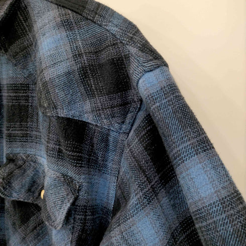SCHMIDT WORKWEAR 90S フランネル オンブレチェックシャツ メンズ import:L
