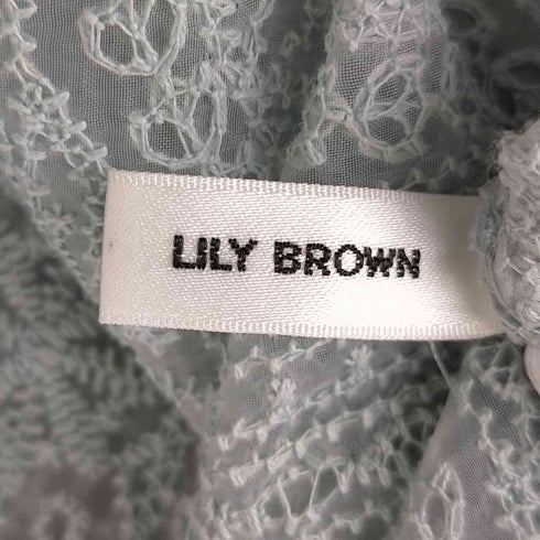 リリーブラウン Lily Brown 23ss 刺繍ボウタイブラウス レディース ONE SIZE
