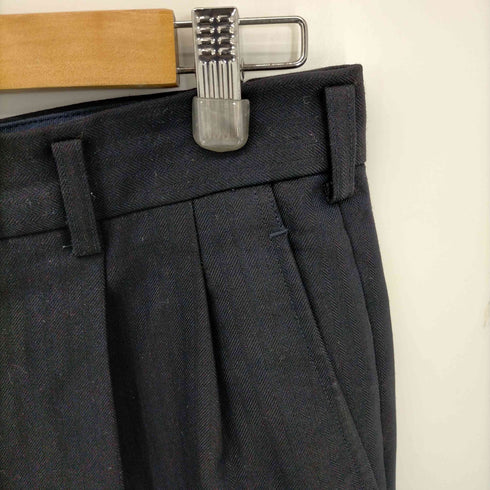 コムデギャルソンオムドゥ COMME des GARCONS HOMME DEUX AD1991 シャドーストライプウールギャバ 2タックセンタープレスワイドスラックス メンズ JPN:L