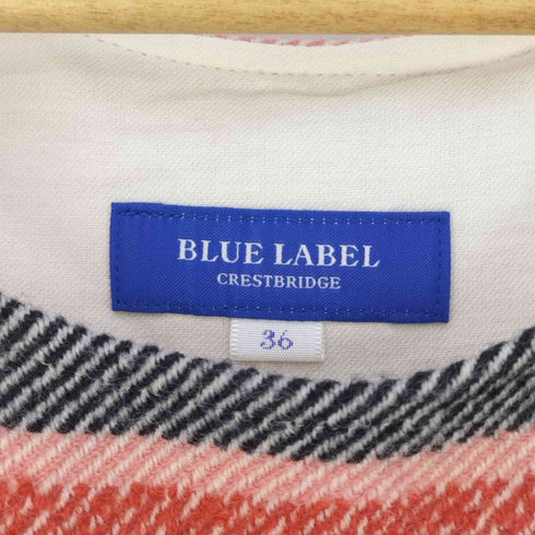 ブルーレーベルクレストブリッジ BLUE LABEL CRESTBRIDGE チェック ノースリーブワンピース レディース 36