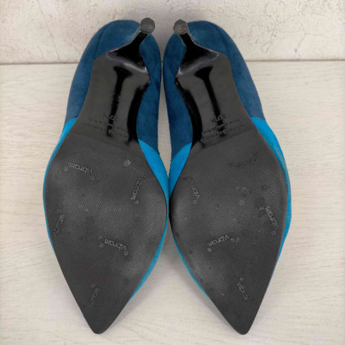ピエールアルディ PIERRE HARDY SUEDE KID レザー切替バイカラーフラットパンプス レディース 37 1/2