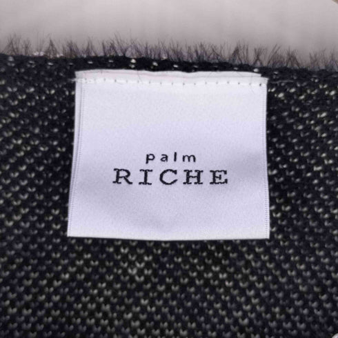 ポームリシュ Palm Riche パールボタン ノーカラーニットジャケット レディース JPN:M