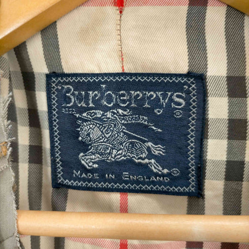 バーバリーズ BURBERRYS MADE IN ENGLAND 襟カットオフステンカラーコート メンズ