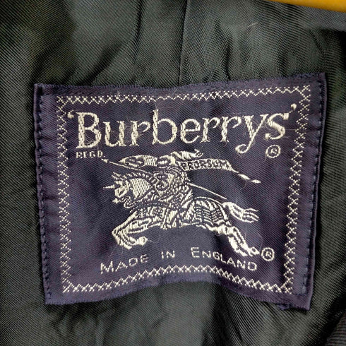 バーバリーズ BURBERRYS MADE IN ENGLAND チェックライナー付きステンカラーコート メンズ 46SHORT
