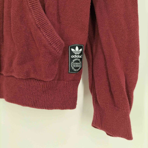 アディダス adidas KNIT TREFOIL HOODIE ニット トレフォイル フーディー プルオーバーパーカー メンズ import:M