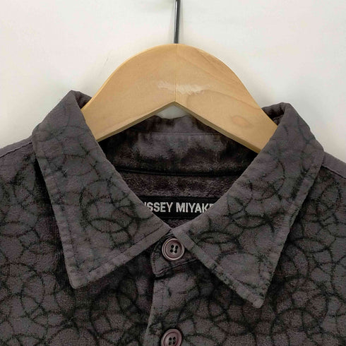 イッセイミヤケ ISSEY MIYAKE 03AW L/S 丸模様レギュラーカラーシャツ メンズ JPN:2