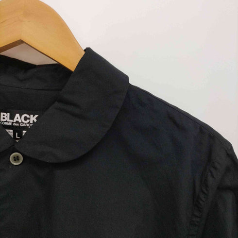 ブラックコムデギャルソン BLACK COMME des GARCONS 2020AW 丸襟 長袖シャツ コットン ラウンドカラーシャツ レディース JPN:L