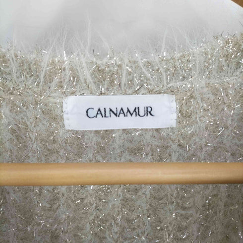CALNAMUR ラメシャギーVネックトップス レディース FREE