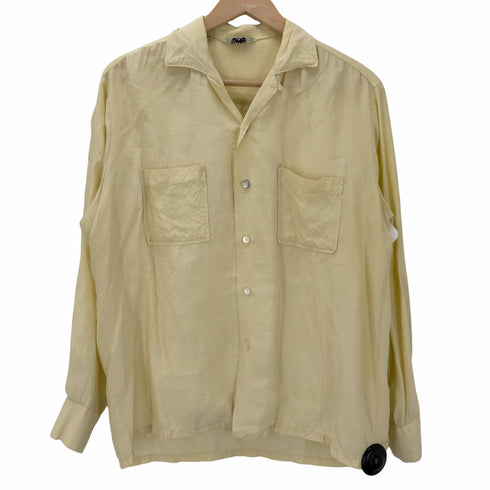 AVANTE L/S 開襟シャツ カスリ柄 ボックスシルエット メンズ JPN:M