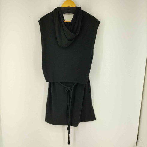 ジージーディー GGD レースアップロング丈ノースリーブパーカー メンズ FREE